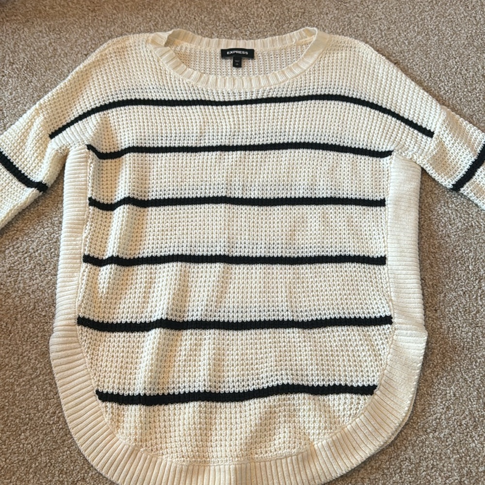 express womens striped sweater